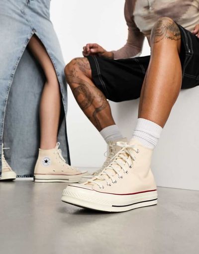 Converse Converse Chuck 70 Hi unisex sneakers in ivory-White