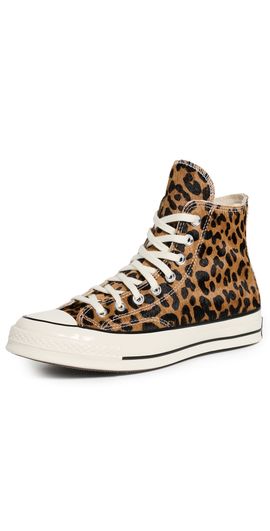 Converse Converse Chuck 70 Leopard Pony Hair Sneakers Black/Natural Ivory/Egret M 3.5/ W