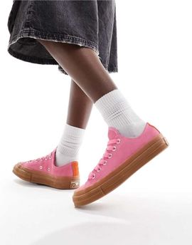 Converse Converse Chuck 70 Ox sneakers in pink with gum sole-Red