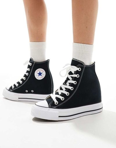 Converse Converse Chuck Taylor All Star Classic Wedge Platform sneaker in black