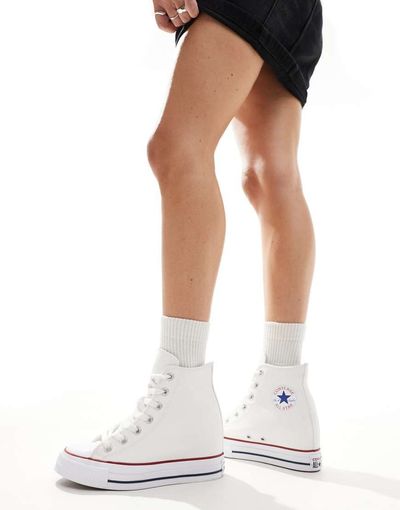 Converse Converse Chuck Taylor All Star Classic Wedge Platform sneaker in white
