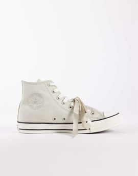 Converse Converse Chuck Taylor All Star Hi Canvas sneakers in stone with ribbon lace detail-Neutral