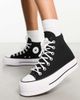 Converse Converse Chuck Taylor All Star Hi Lift canvas platform sneakers in black - 1