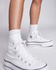 Converse Converse Chuck Taylor All Star Hi Lift canvas platform sneakers in white - 4