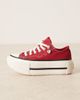 Converse Converse Chuck Taylor All Star Lift Hi Double Stack sneakers in burgundy-Red - 2