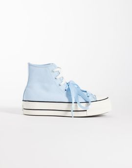 Converse Converse Chuck Taylor All Star Lift Hi Platform Peached Canvas sneakers in blue