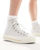 Converse Converse Chuck Taylor All Star Lift Hi platform sneakers in gray with gold details - 1
