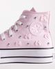 Converse Converse Chuck Taylor All Star Lift Hi platform sneakers with bow and stud detailing in pink - 4