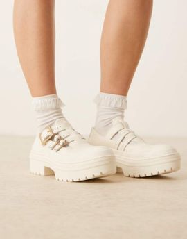 Converse Converse Chuck Taylor All Star Lugged Heel Mary Jane Platform in white