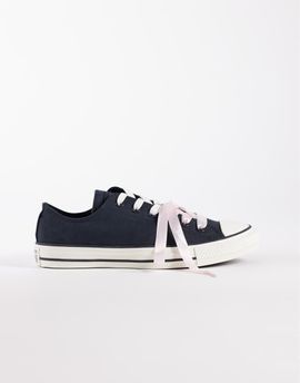 Converse Converse Chuck Taylor All Star Ox Canvas sneakers in black with bow double lace-Neutral