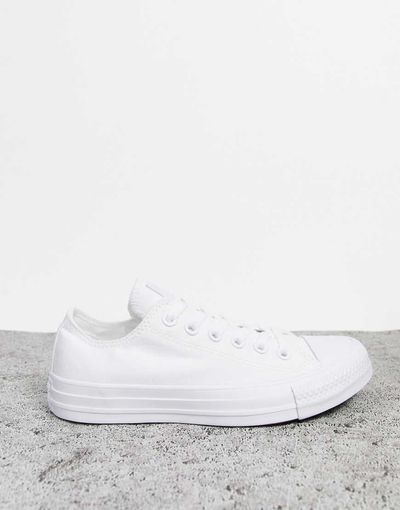 Converse Converse Chuck Taylor All Star Ox canvas sneakers in white mono