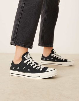 Converse Converse Chuck Taylor Ox All Star beaded sneakers in black