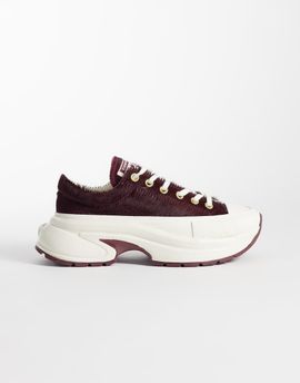 Converse Converse Run Star Crush sneakers in burgundy faux fur-Red
