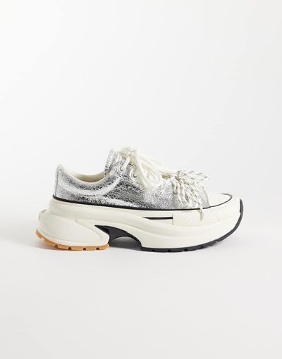 Converse Converse Run Star Crush sneakers in silver