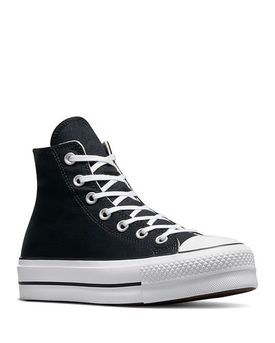 Converse Converse Women's Chuck Taylor All Star Hi Top Black & White Platform Sneakers
