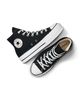Converse Converse Women's Chuck Taylor All Star Hi Top Black & White Platform Sneakers - 3