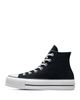 Converse Converse Women's Chuck Taylor All Star Hi Top Black & White Platform Sneakers - 5