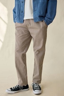 Cookman Cookman Hickory Stripe Chef Pants in Chocolate, Men's at Urban Outfitters