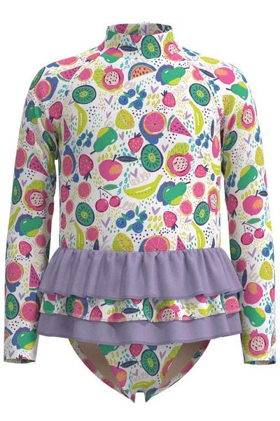 Coolibar Coolibar Cafe Kailani Long Sleeve Swimsuit, UPF 50+ Sun Protection