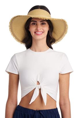 Coolibar Coolibar Frayed Rolled Visor, UPF 50+ Sun Protection
