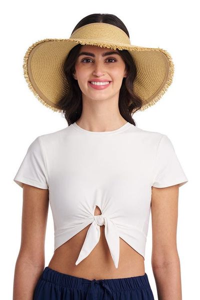Coolibar Coolibar Frayed Rolled Visor, UPF 50+ Sun Protection