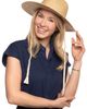 Coolibar Coolibar St. Thomas Wheat Braid Fedora, Upf 50+ Sun Protection - 1