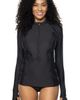 Coolibar Coolibar Women's Escalante Zip Rash Guard, UPF 50+ Sun Protection - 2