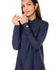 Coolibar Coolibar Women's Freestyle Quarter Zip Rash Guard with Long Sleeves, UPF 50+ Sun Protection - 4