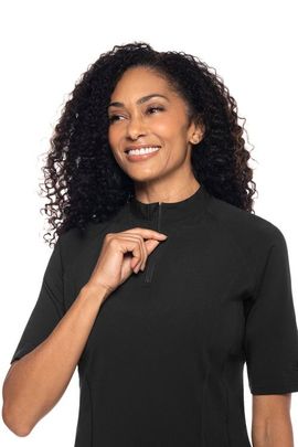 Coolibar Coolibar Women's Freestyle Short Sleeve Rash Guard, UPF 50+ Sun Protection