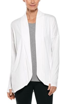 Coolibar Coolibar Women's LumaLeo Long Sleeve Sun Wrap with Back Slit, UPF 50+ Sun Protection