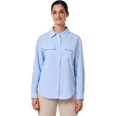 Coolibar Coolibar Women's Mylitta Travel Long Sleeve Shirt, UPF 50+ Sun Protection