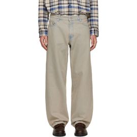 COOR COOR Beige Back Side Color Washed Jeans