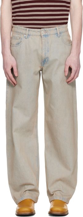 COOR COOR Beige Back Side Tinted Jeans