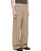COOR COOR Beige Cinched Back Embossed Curved Trousers - 2