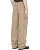 COOR COOR Beige Cinched Back Embossed Curved Trousers - 3
