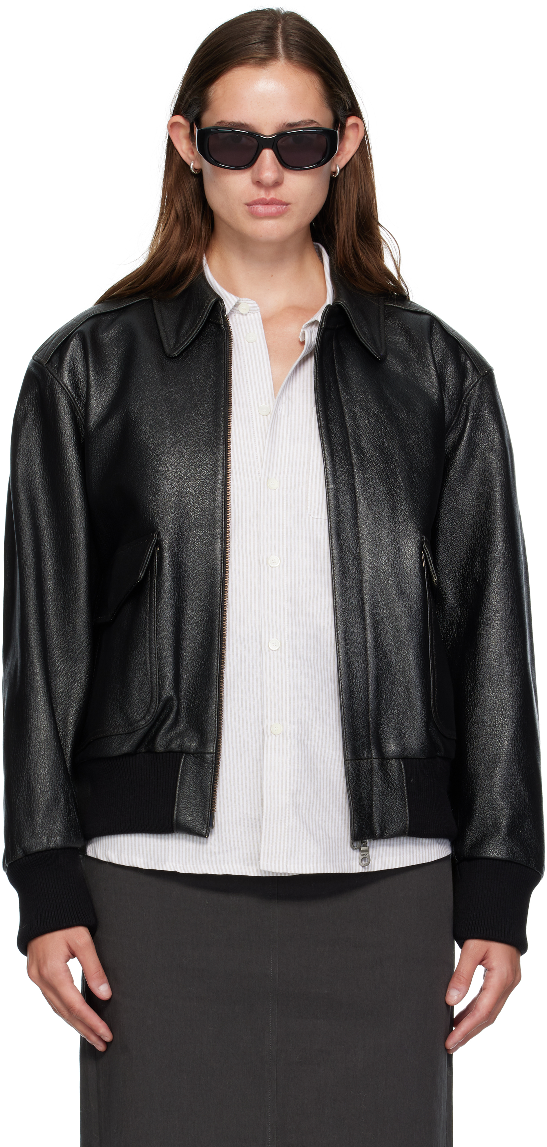 COOR - Black A2 Leather Jacket
