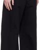 COOR COOR Black Deep Curved Cotton Blend Trousers - 2