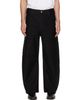 COOR COOR Black Deep Curved Jumbo Washed Trousers - 1