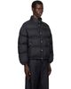 COOR COOR Black Double Stitch Snap Button Down Jacket - 2