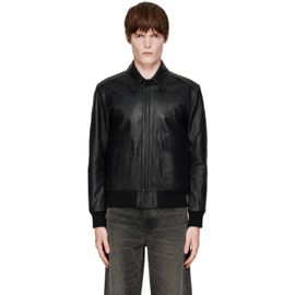 COOR COOR Black Goat Skin A-2 Leather Jacket