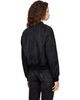 COOR COOR Black Highneck Shearling Mixed MA-1 Bomber Jacket - 3