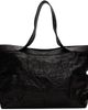 COOR COOR Black Multi Pocket Crinkled Lambskin Tote - 1