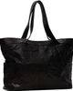 COOR COOR Black Multi Pocket Crinkled Lambskin Tote - 3
