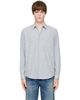 COOR COOR Blue Cotton Tartan Check Shirt - 1