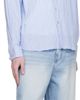 COOR COOR Blue Semi-Overfit Wrinkle Stripe Shirt - 4