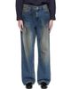 COOR COOR Blue Straight Cut Dirty Wash Jeans - 1