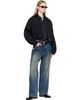 COOR COOR Blue Straight Cut Dirty Wash Jeans - 4