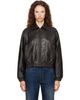 COOR COOR Brown Antique Lambskin Blouson Jacket - 1