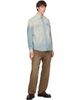 COOR COOR Brown Brushed Rib Texture Jeans - 4