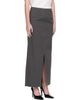 COOR COOR Gray Cotton Relaxed Midi Skirt - 2